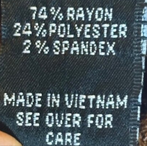 EUC like new puff long sleeve shirt/blouse color is cognac - Picture 8 of 8